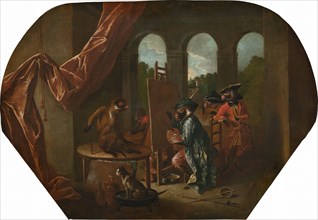 Singerie: The Painter, c. 1739.