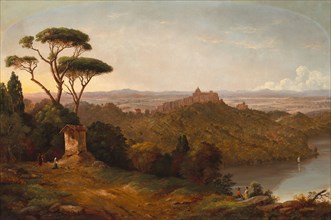 Castle Gondolfo, Lake Albano, Italy, 1852.