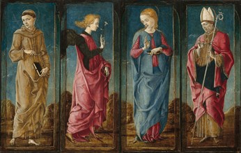 The Annunciation with Saint Francis and Saint Louis of Toulouse [four panels], c. 1470/1480.