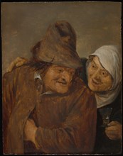 Two Peasants with a Glass of Wine, c. 1645.