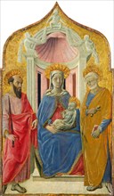 Madonna and Child Enthroned with Saint Peter and Saint Paul, c. 1430.
