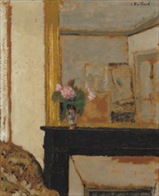 Vase of Flowers on a Mantelpiece, c. 1900.