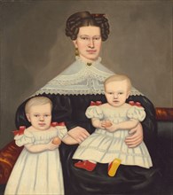 Mrs. Paul Smith Palmer and Her Twins, 1835/1838.