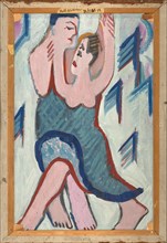 Dancing Couple in the Snow [reverse], 1928-1929.