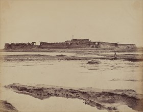 Exterior of North Taku Fort on Peiho River, Showing the English and French Entrance, August 21, 1860, 1860.