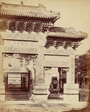 Part of the Entrance to the Lama Temple Near Pekin, October 1860, 1860.
