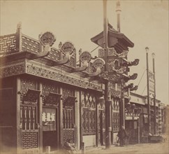 Shops and Street, Chinese City of Pekin, October 1860, 1860.