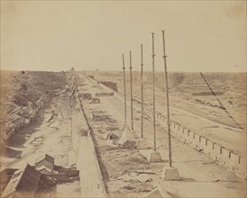 Top of the Wall From Anting Gate, Pekin, Taken Possession by English and French Troops, October 1860, 1860.
