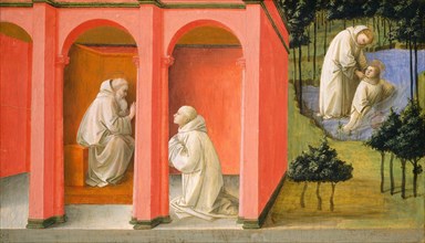 Saint Benedict Orders Saint Maurus to the Rescue of Saint Placidus, c. 1445/1450.