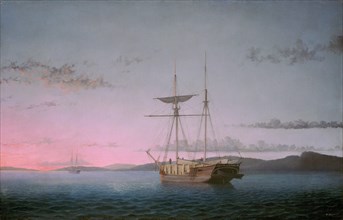 Lumber Schooners at Evening on Penobscot Bay, 1863.