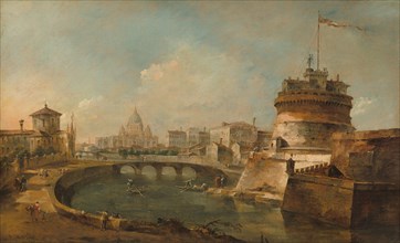 Fanciful View of the Castel Sant'Angelo, Rome, c. 1785.