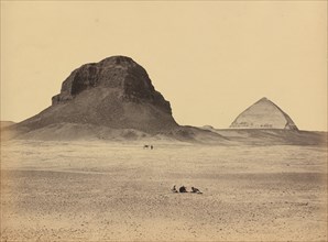The Pyramids of Dahshoor From the East, 1857.