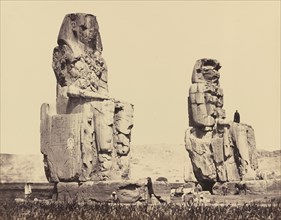 The Statues of the Plain, Thebes, 1858.