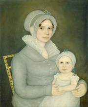 Mrs. John Harrisson and Daughter, c. 1823.