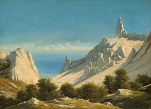 View of Sommerspiret, the Cliffs of Møn, 1846.