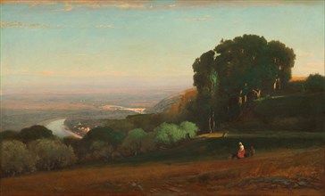 View of the Tiber near Perugia, 1872-1874.