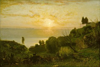 Lake Albano, Sunset, c. 1874.