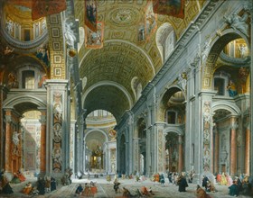 Interior of Saint Peter's, Rome, c. 1754.