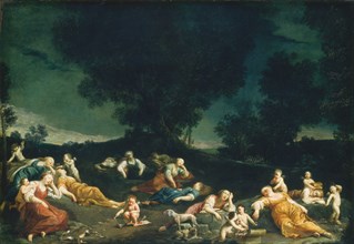 Cupids Disarming Sleeping Nymphs, c. 1690/1705.