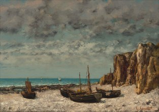 Boats on a Beach, Etretat, c. 1872/1875.