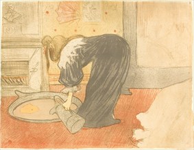 Woman at the Tub (Femme au tub), 1896. Observations of daily life inside a Parisian brothel where Lautrec resided.