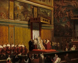 Pope Pius VII in the Sistine Chapel, 1814.