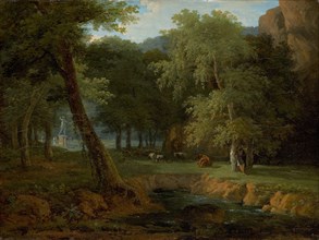 Woodland Scene with Nymphs and a Herm, c. 1810.