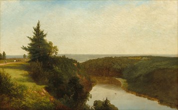 View on the Genesee near Mount Morris, 1857.