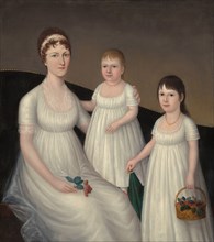 Grace Allison McCurdy (Mrs. Hugh McCurdy) and Her Daughters, Mary Jane and Letitia Grace, c. 1806.
