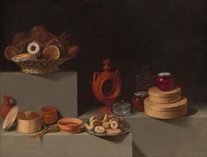 Still Life with Sweets and Pottery, 1627.