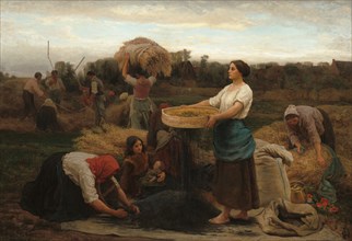 The Colza (Harvesting Rapeseed), 1860.