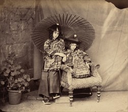 Lorina and Alice Liddell in Chinese Dress, 1860.