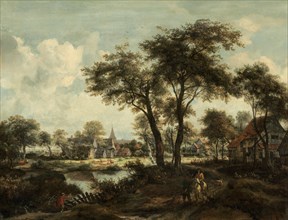 Village near a Pool, c. 1670.