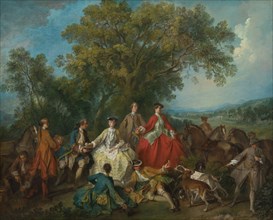 Picnic after the Hunt, probably c. 1735/1740.