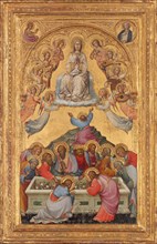 The Assumption of the Virgin with Busts of the Archangel Gabriel and the Virgin of the Annunciation, c. 1400/1405.