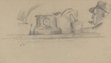 The Artist's Father and Objects on a Mantel [verso], 1877/1881.