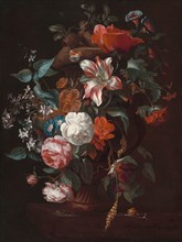 Flowers in a Vase, c. 1700.