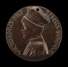 Vittorino de' Rambaldoni da Feltre, 1379-1446, Humanist [obverse], c. 1446.