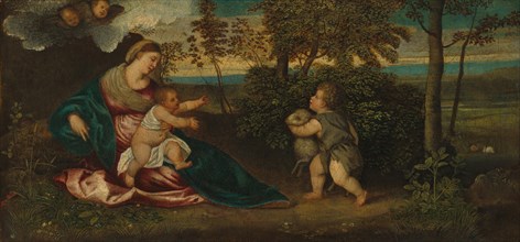 Madonna and Child and the Infant Saint John in a Landscape, 1540/1550.