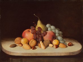 Still Life with Fruit and Nuts, 1848.
