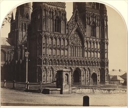 Lichfield Cathedral from the North-West, 1858.