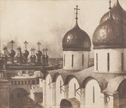Moscow, Domes of Churches in the Kremlin, 1852.