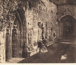 The Cloisters, Tintern Abbey, 1854.