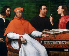 Cardinal Bandinello Sauli, His Secretary, and Two Geographers, 1516.