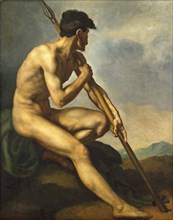 Nude Warrior with a Spear, c. 1816.