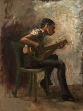 Study for "Negro Boy Dancing": The Banjo Player, probably 1877.