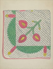 Applique Quilt, c. 1936.