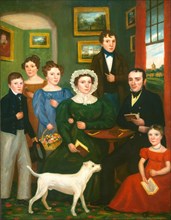 Portrait of an Unknown Family with a Terrier, c. 1825/1835.