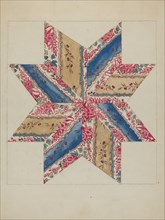 Quilt Applique (Stars), 1935/1942.