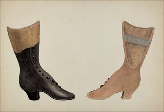 Shoe Shop Sign: Two Views, 1935/1942.